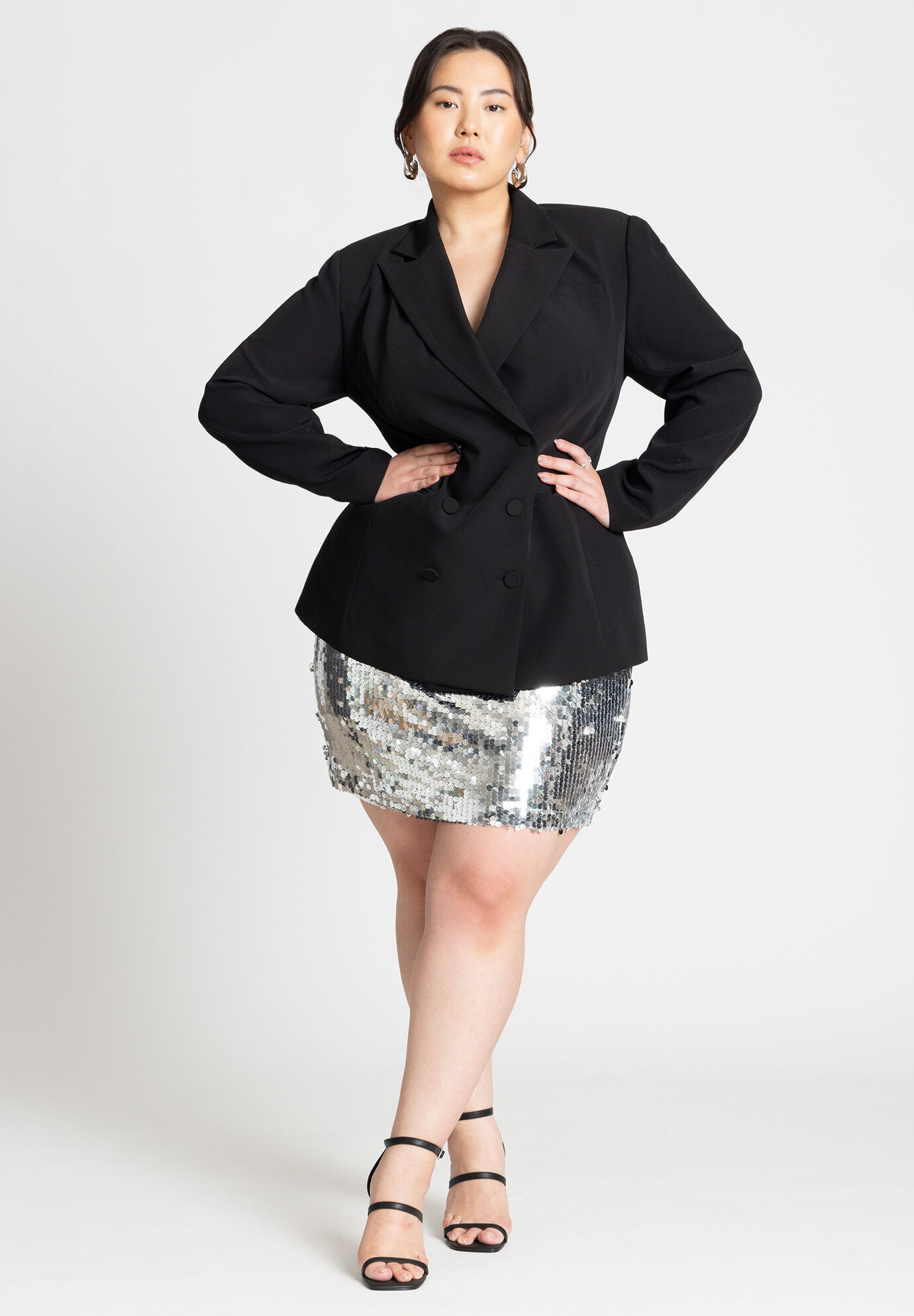 Paillette Sequin Mini Skirt | Eloquii