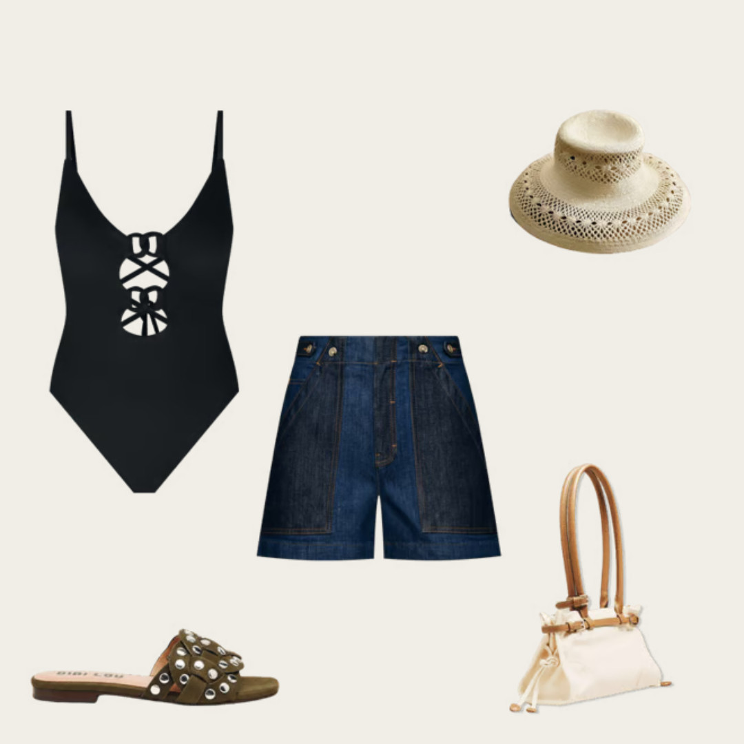 Mom approved swimsuit. Loving this black one piece from anthro. vacation outfits beach 

 #LTKSeasonal #LTKSwim #LTKTravel