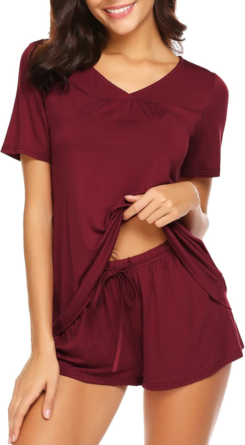 Avidlove Women's Shorts Pajama Set Short Sleeve Sleepwear Nightwear Pjs S-XXL       Add to Logie | Amazon (US)
