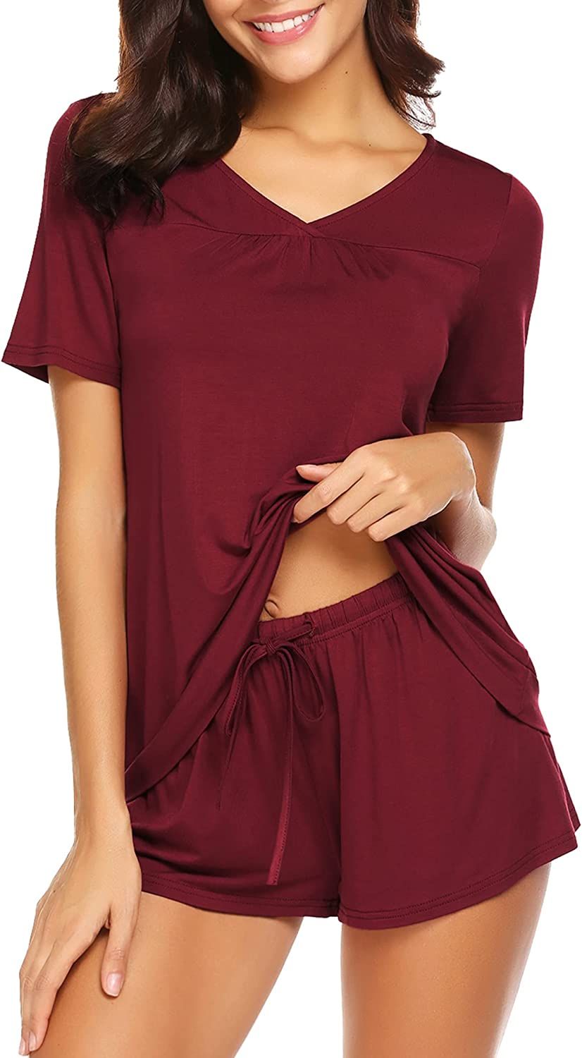 Avidlove Women's Shorts Pajama Set Short Sleeve Sleepwear Nightwear Pjs S-XXL       Add to Logie | Amazon (US)