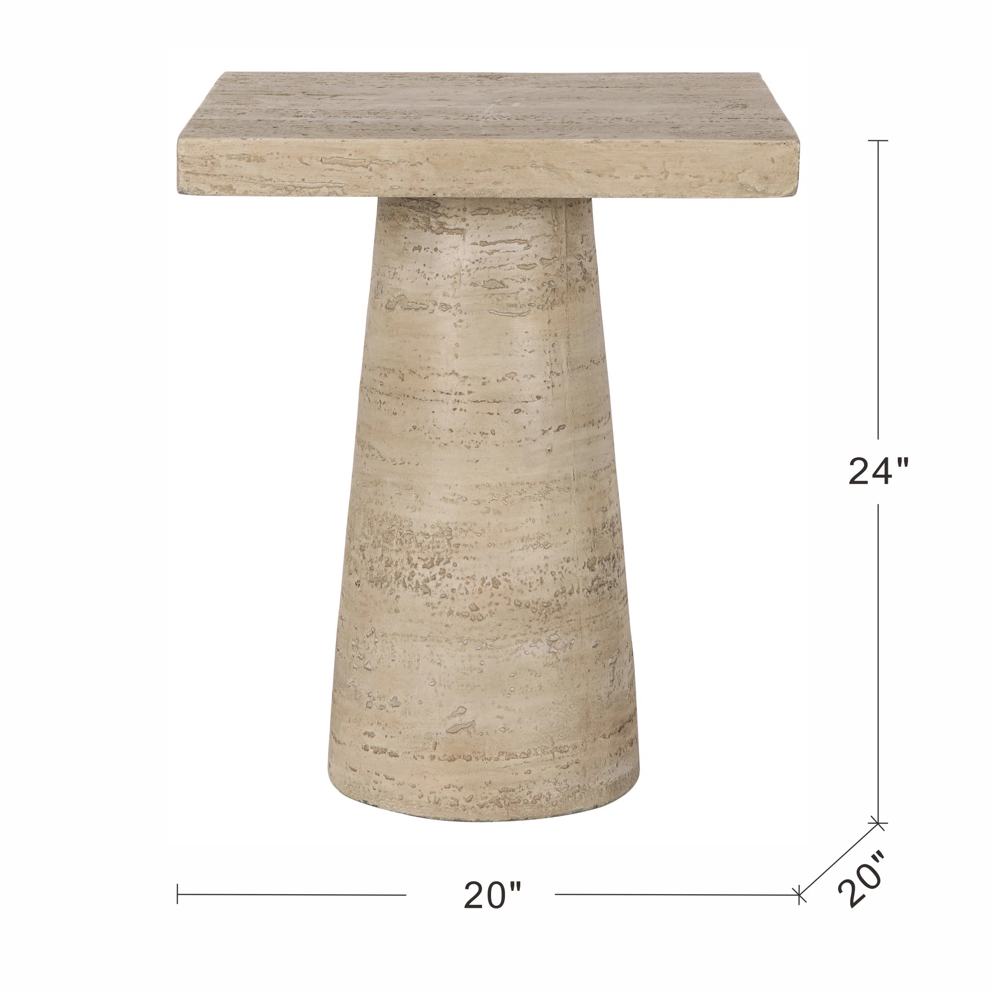 Zya Magnesium Oxide Top End Table | Joss & Main