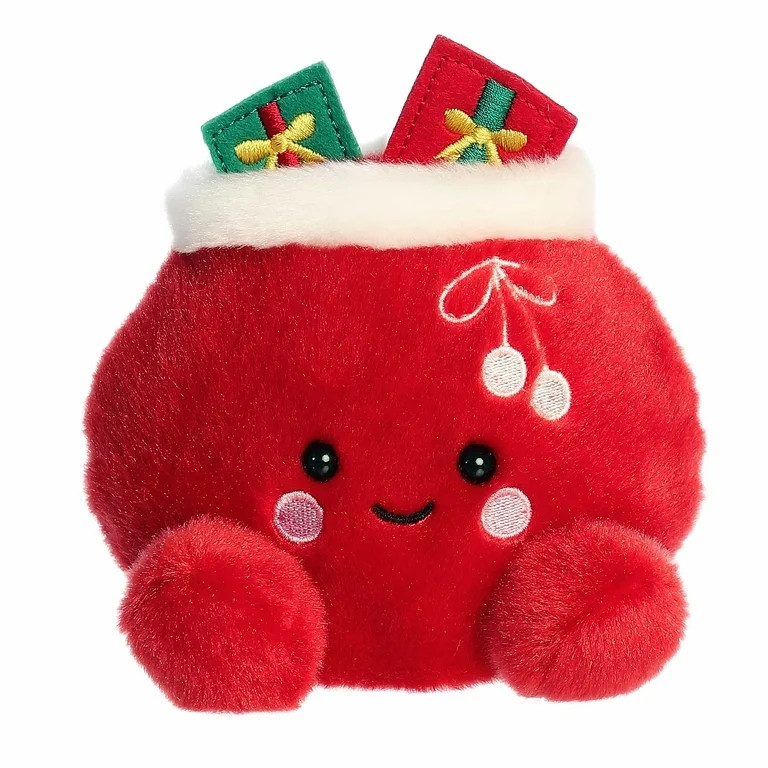 Aurora - Mini Red Festive Stuffed Animal - 5" Velvet Santa Bag - Palm Pals | Walmart (US)