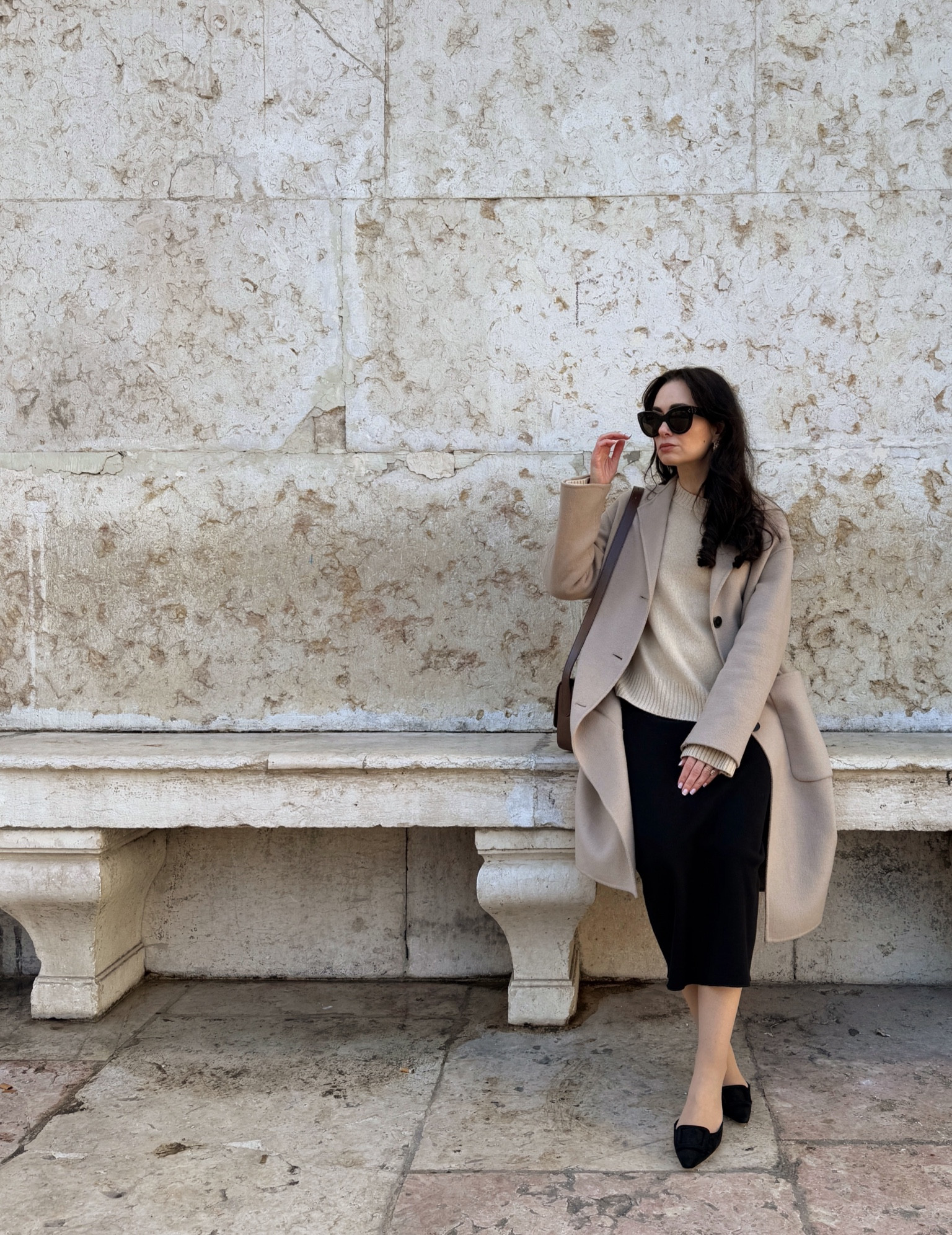 Jacket: Zara
Sweater: Sezane
Skirt: Zara
Heels: Manolo Blahnik
Bag: A Cloud
Sunglasses: Celine

#LTKtravel