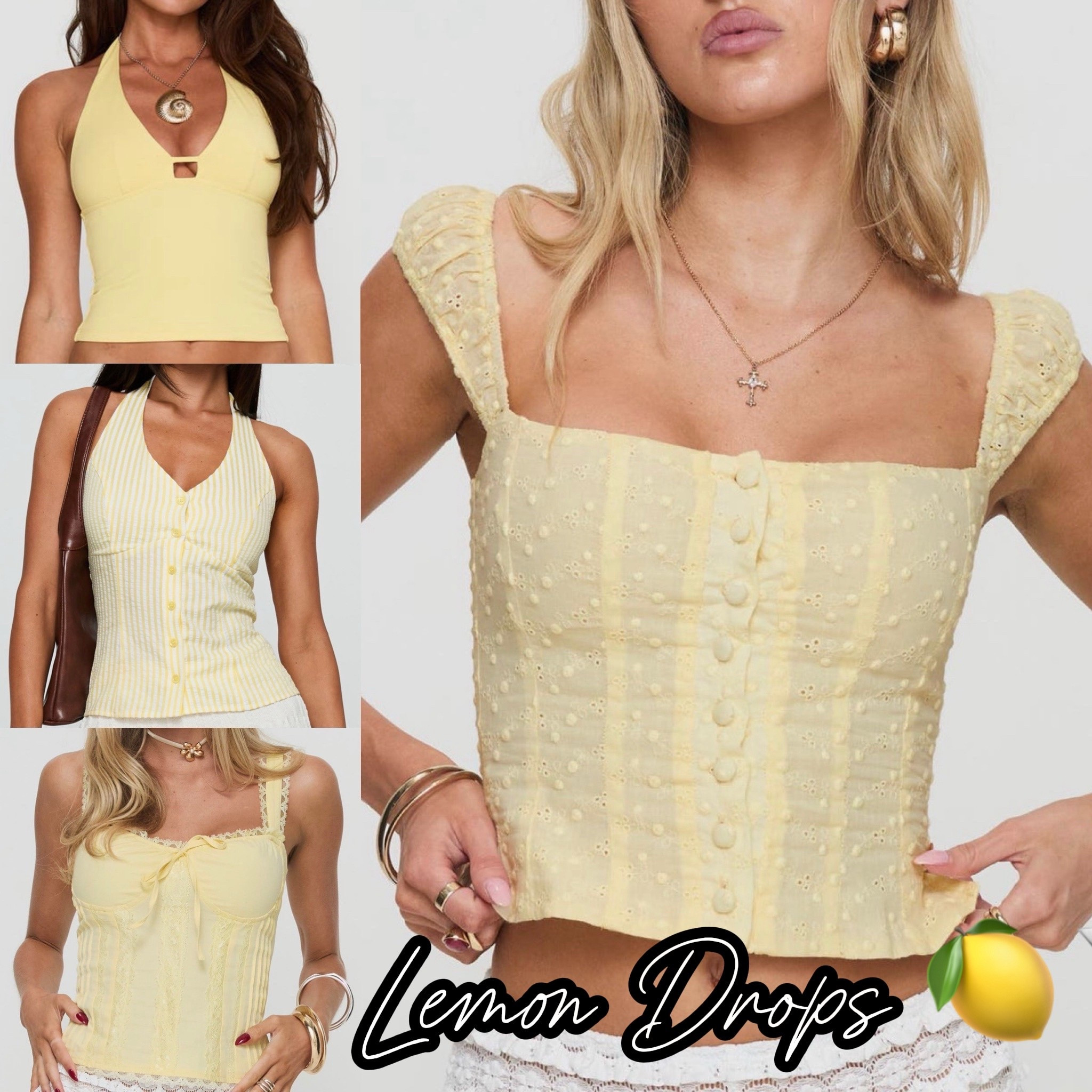 "Lemon drops and lace” bachelorette party theme outfit inspiration. 🍋🍸

#LTKFindsUnder100 #LTKFindsUnder50 #LTKSaleAlert