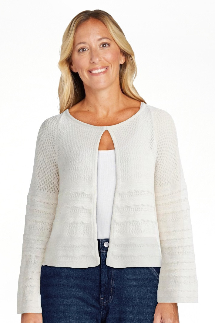 Scoop Women's and Women's Plus Stitch Mix Button Front Cardigan, Sizes XS-4X | Walmart (US)