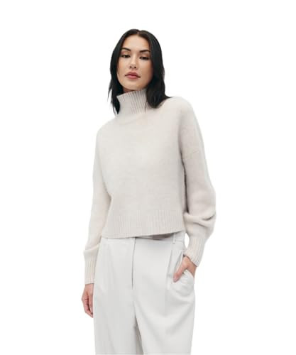 NAADAM Womens Luxe Cashmere Oversized Turtleneck, Oatmeal, XXL | Amazon (US)