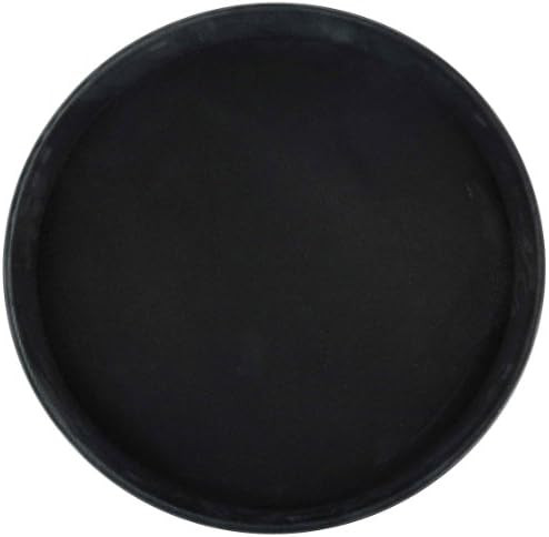 Winco TFG-14K Round Fiberglass Tray with Non-Slip Surface, 14-Inch, Black | Amazon (US)