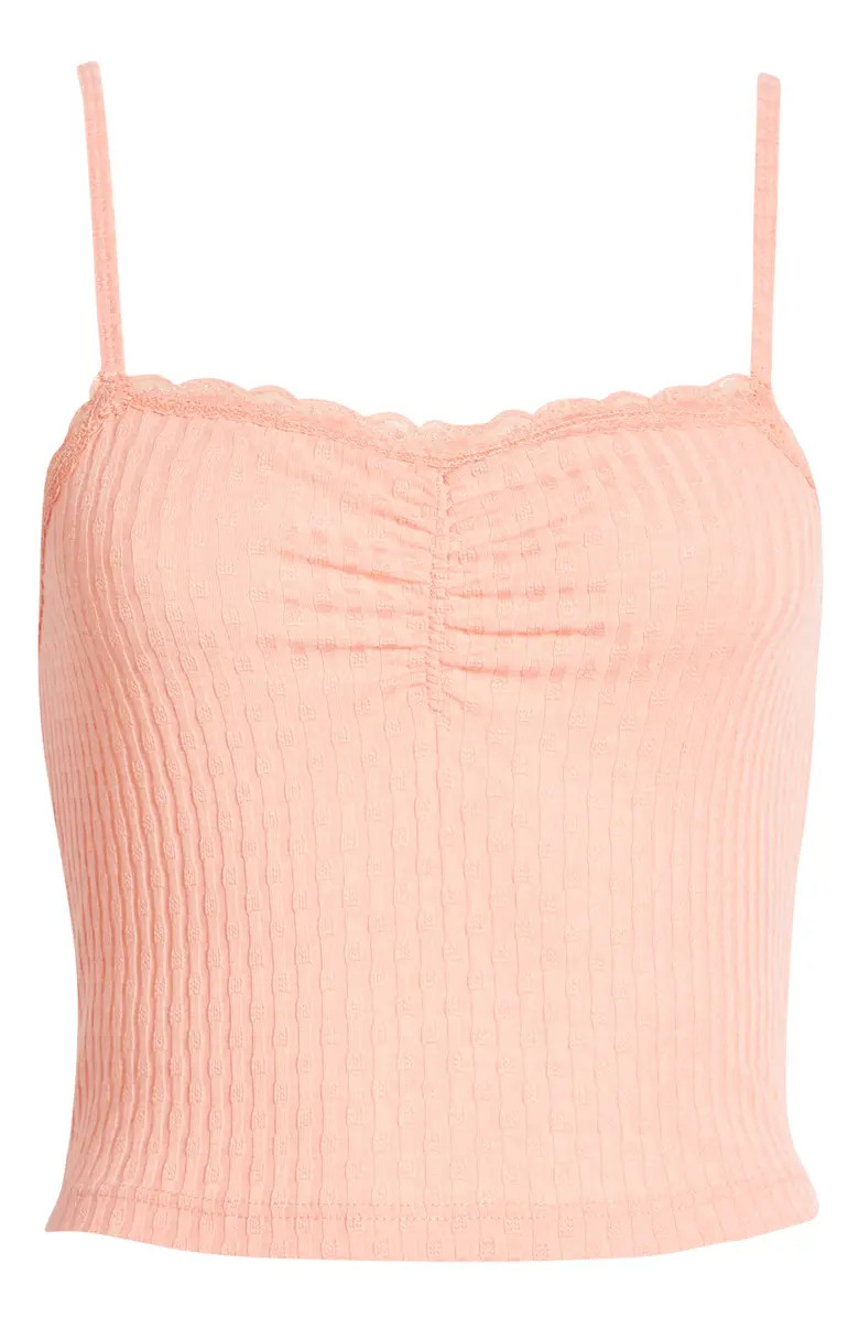 Topshop Lace Trim Crop Camisole | Nordstrom | Nordstrom
