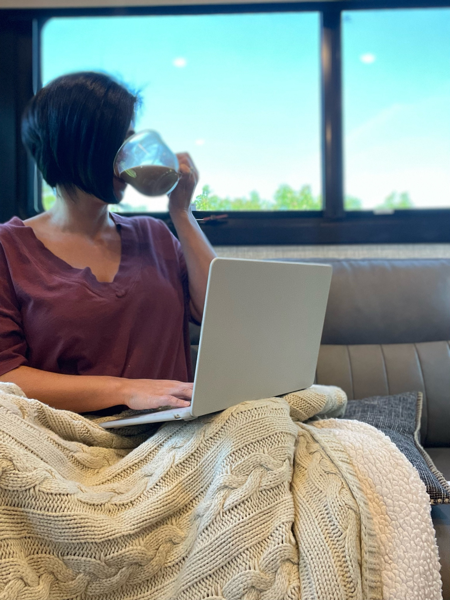 Snuggle up with a cozy throw cover, a warm cup of coffee and get some productive work done  

#LTKhome #LTKsalealert #LTKFind