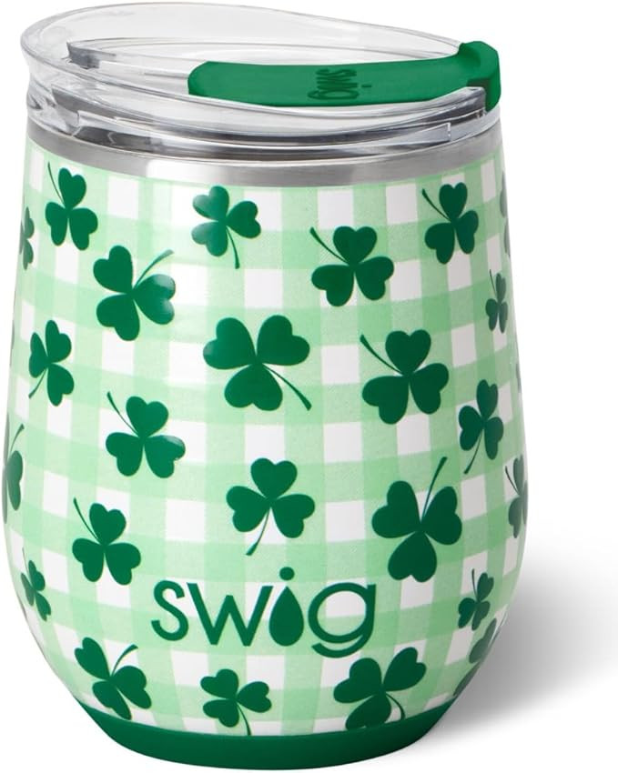 Swig Life 12oz Wine Tumbler with Lid, Stainless Steel, Dishwasher Safe, Portable, Triple Insulate... | Amazon (US)