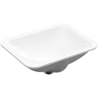 KOHLER Caxton Rectangle Undermount Bathroom Sink in White K-20000-0 | The Home Depot