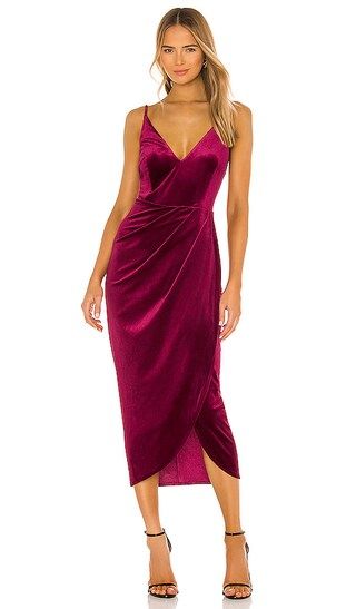 Velvet Felicity Dress in Wine | Revolve Clothing (Global)