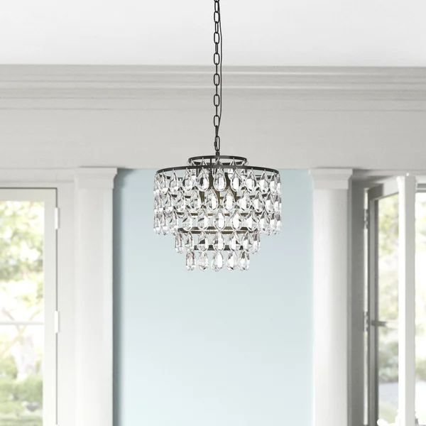 Stiner 3 - Light Unique Tiered Chandelier with Crystal Accents | Wayfair North America
