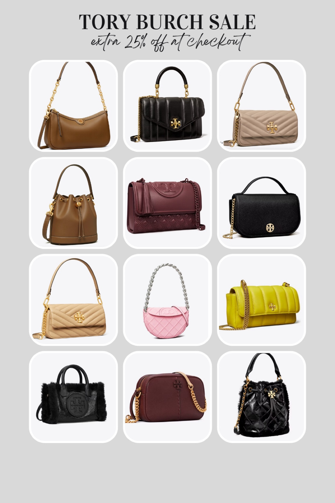 Tory Burch semi annual sale extra 25% off already marked down prices at checkout! No code needed 

#LTKsalealert #LTKSeasonal #LTKitbag