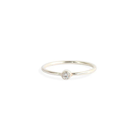 Latitude Silver Stacking Ring | Leah Alexandra Jewelry