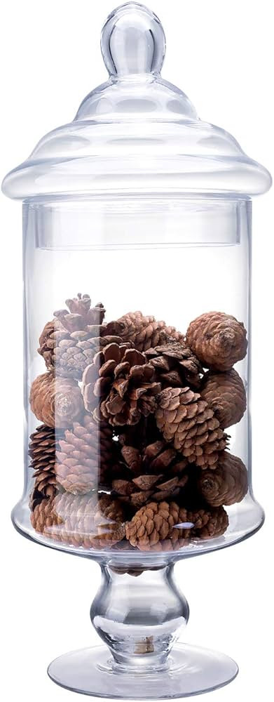 Diamond Star Apothecary Glass Candy Jar with Lids, Large Candy Buffet Display Elegant Storage Jar... | Amazon (US)
