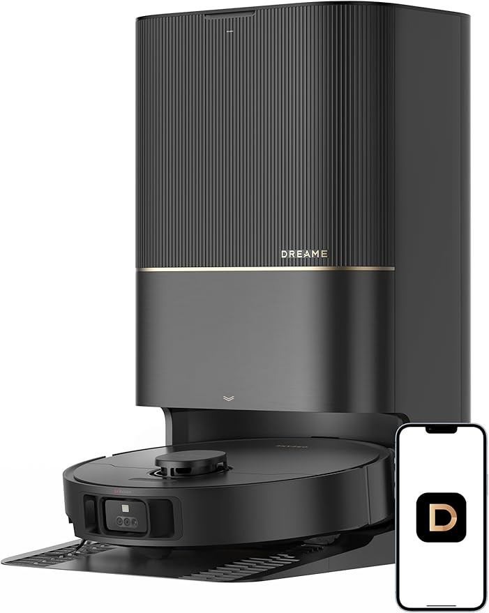 DREAME X40 Ultra Robotic Vacuum with Removable & Liftable Mop, 12,000Pa Suction, Side Brush Exten... | Amazon (US)