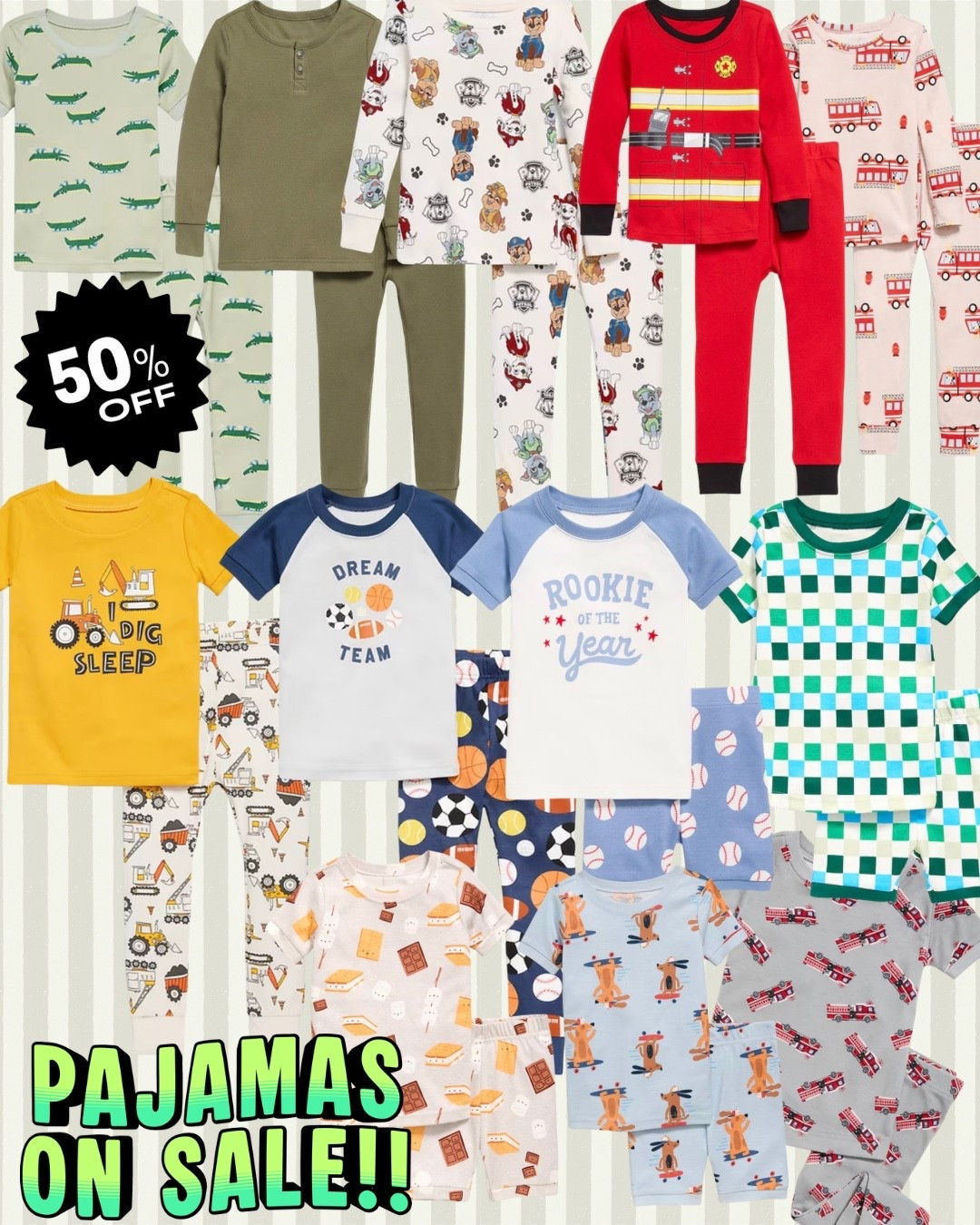 Old Navy kids pajamas 50% off!  

#LTKKids #LTKSaleAlert #LTKmomlife