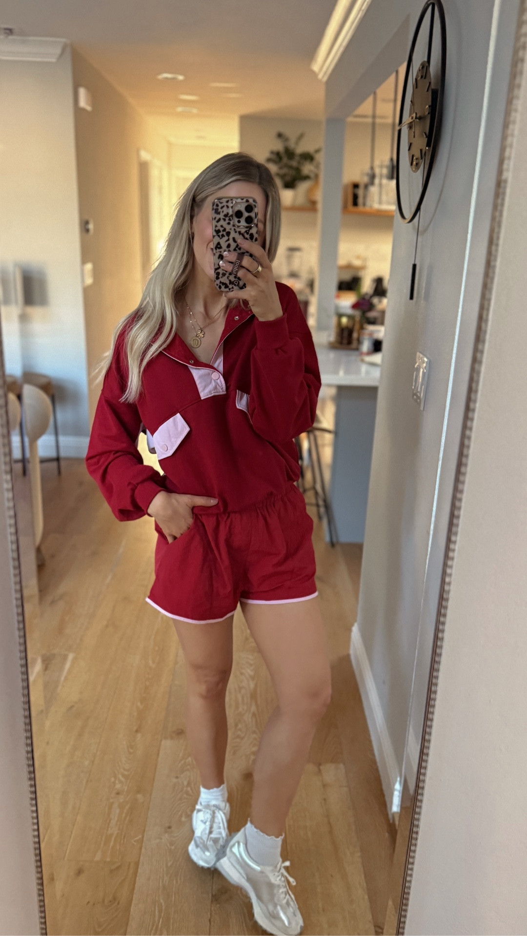 Favorite new set from Amazon — comes in literally every color under the sun. The two tone ones are my favorite. Love a long sleeve short set combo for spring!🌷♥️🌸￼
Wearing a small.

#LTKdayinmylife #LTKootd #LTKgrwm