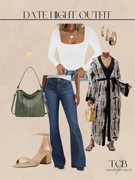 Date night outfit from Amazon! Dress up your jeans with a kimono and cute pair of shoes. 

Country concert outfit / date night / jeans / festival wear  

#LTKfindsunder50 #LTKFestival #LTKstyletip