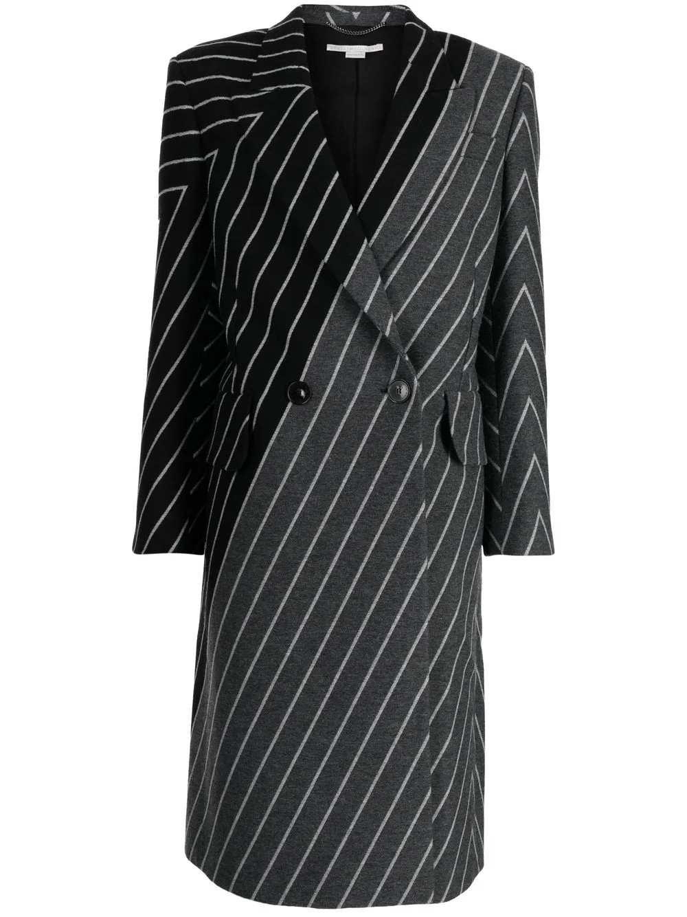 multi-way stripe double-breasted coat | Farfetch Global