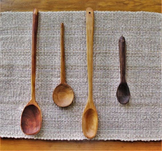 Hand-carved Wood Spoons 18th Century Reproduction - Etsy | Etsy (US)