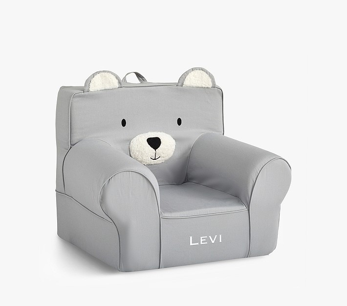 Kids Anywhere Chair®, Twill Bear | Pottery Barn Kids