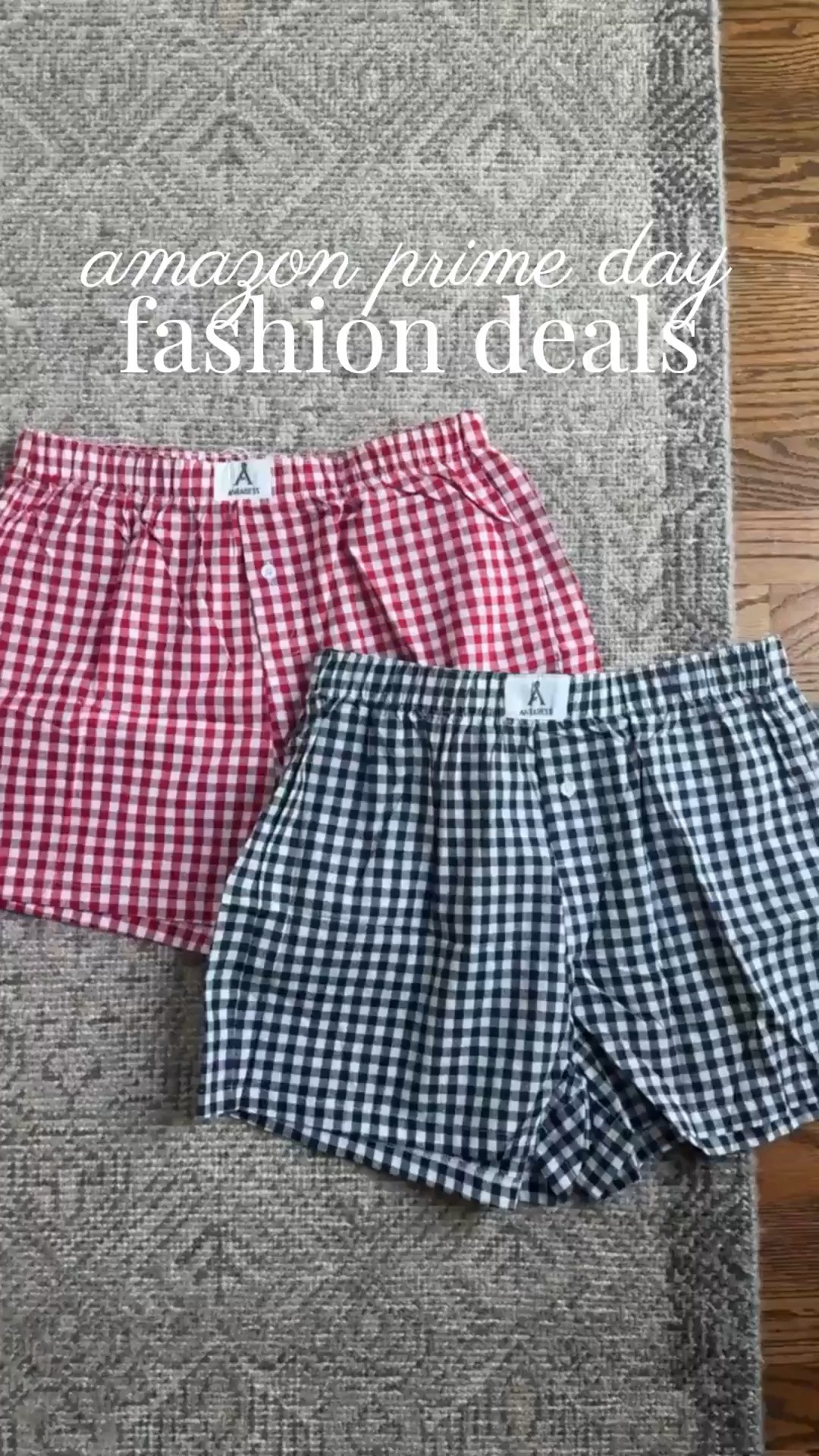 Amazon Prime Day💫 

The cutest gingham boxers from Amazon! Perfect to pair with a tee or blouse. TTS M

prime day, prime day sale, sale alert, amazon gingham shorts, gingham shorts, boxer shorts, summer shorts, summer style, affordable fashion, black shorts, red shorts, tall girl friendly, Grace White, a Southern Drawl

#LTKootd #LTKmomlife #LTKSaleAlert