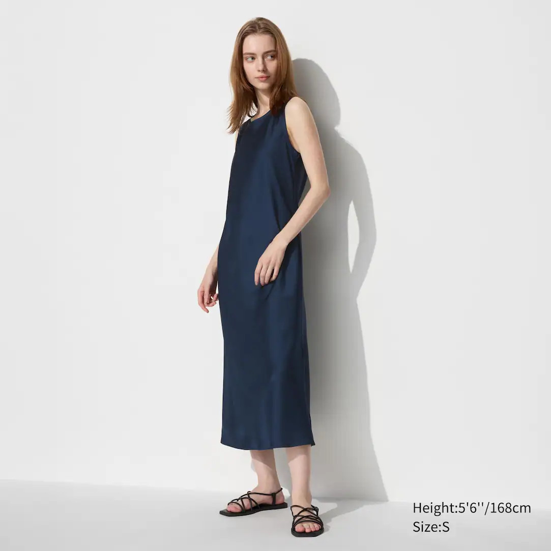 Robe Satinée (Sans Manches) | Uniqlo FR