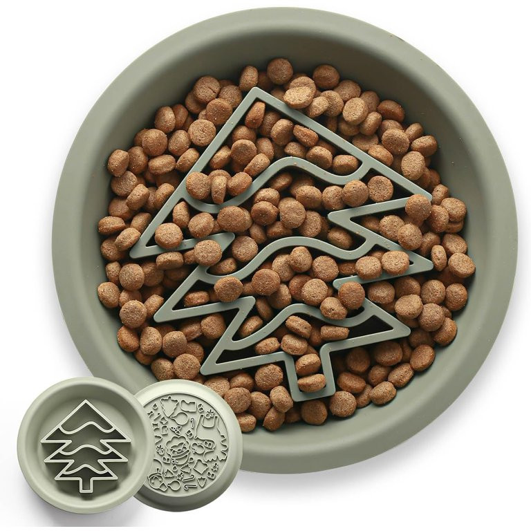 Premium Christmas Silicone Slow Feeder Dog Bowls for Healthy Eating Habits with Non-Slip Design, ... | Walmart (US)