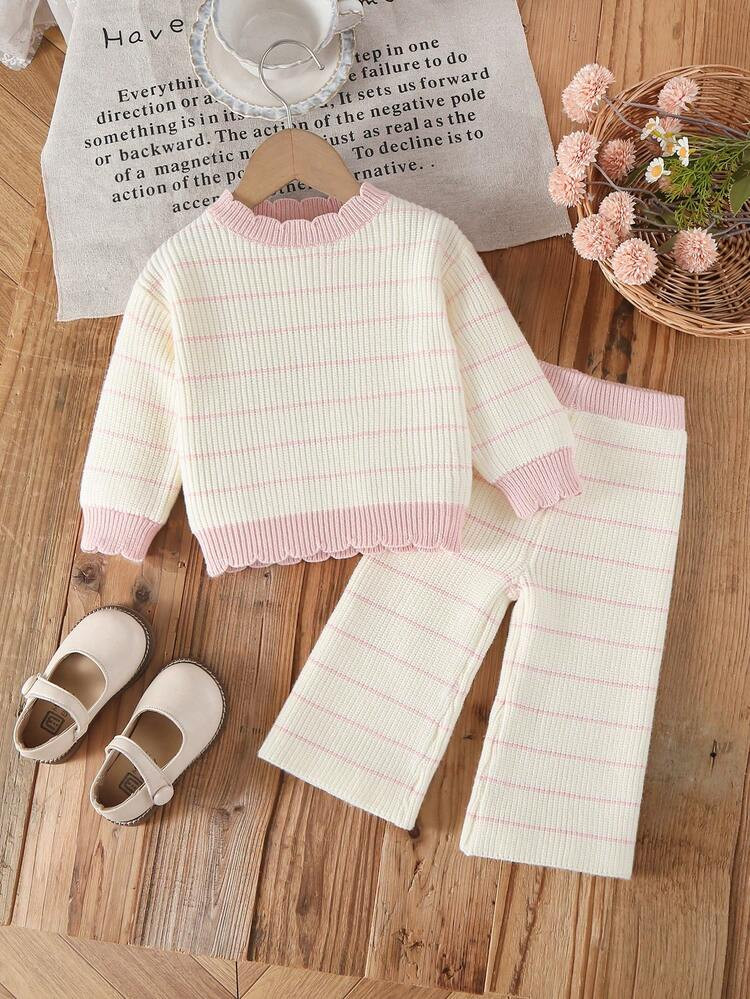 $16.19
Save $23.40
$39.59
Last day
Last day
$12.95Price after applying coupons :-20% capped at $9.00
​*Price may vary at cheockout based on all items purchased
12% OFF For orders $69.00+
15% OFF For orders $99.00+
18% OFF For orders $149.00+

Save $0.81 off this item after joining.
SHEIN Vintaside Kids 2pcs Baby Girls Striped Knit Sweater And Wide Leg Pants Set, Elegant And Fashionable Co-Ord Outfit, Suitable For Autumn/Winter Autumn And Winter Two Piece Suit Baby Girl Knitted Outfit Baby Girl Warm Sets Two Piece Winter Outfits For Toddler Girl Knit Two Piece Toddler
4.91
(68)
Color: Multicolor










Size
Default
6-9M (27-29 in)
9-12M (29-32 in)
12-18M (32-34 in)
1 Left
18-24M (34-36 in)
2-3Y (36-39 in)
8 Left
Size Guide
 | SHEIN