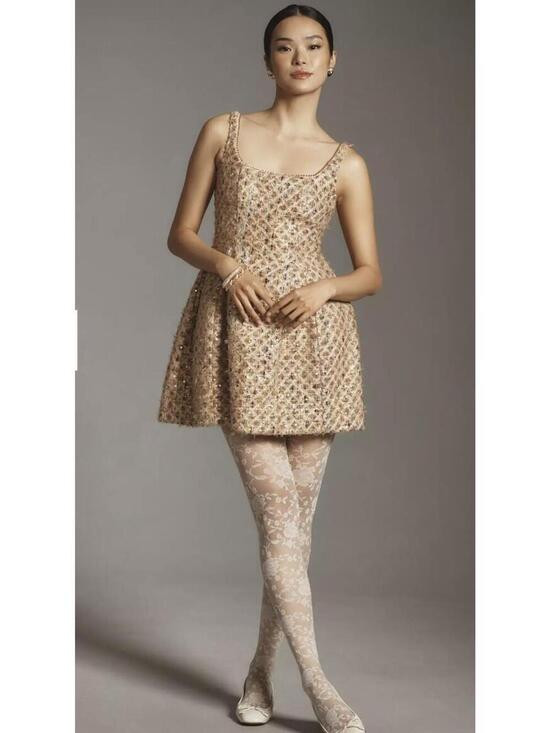 Anthropologie - Maeve Tweed Fit & Flare Mini dress | Poshmark