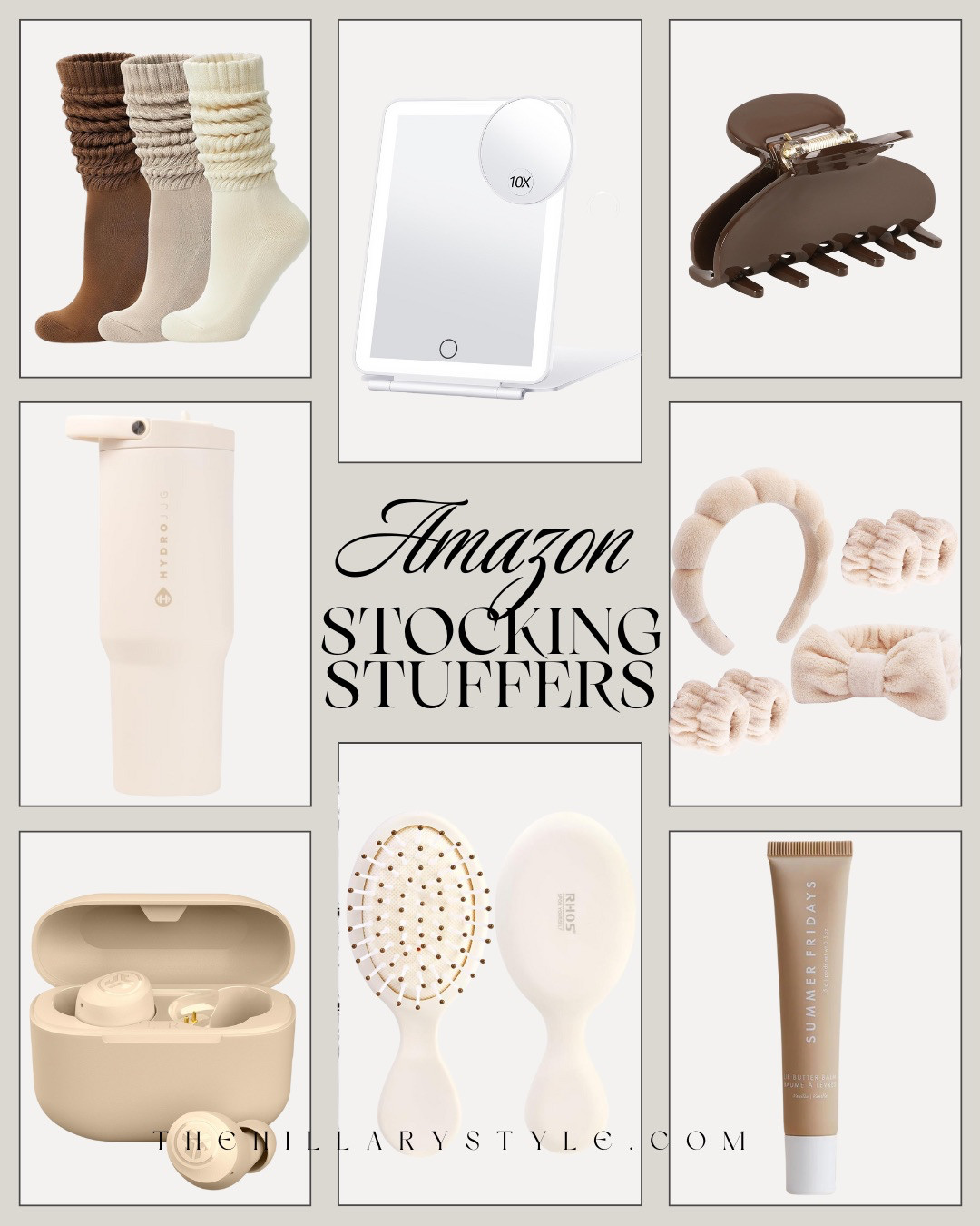 AMAZON STOCKING STUFFERS SHE’LL ACTUALLY LOVE! Soft, practical little luxuries that feel thoughtful without overthinking it. From cozy accessories to everyday beauty essentials, these picks are useful, elevated, and easy to gift. A polished mix of comfort and function that makes stocking stuffers feel intentional and refined.

#Amazon #TheHillaryStyle #StockingStuffersForHer #AmazonGifts #CozyEssentials #BeautyFavorites #EverydayLuxuries #HolidayGifting #NeutralAesthetic 

 #LTKGiftGuide #LTKSeasonal #LTKOver40