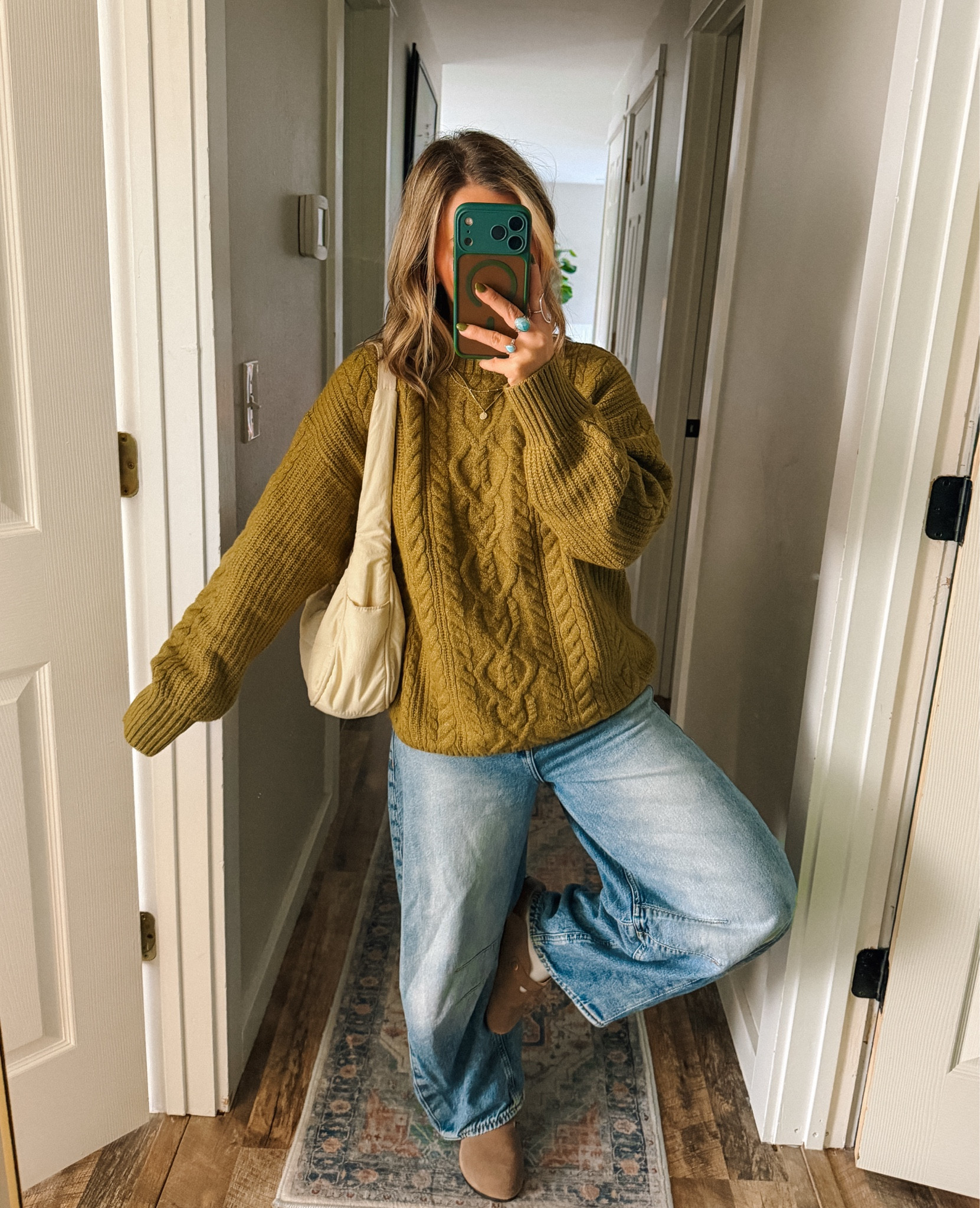 Running Errands ootd 
Sweater: L 
Jeans: 26 Short 

#LTKootd #LTKdayinmylife #LTKPetite