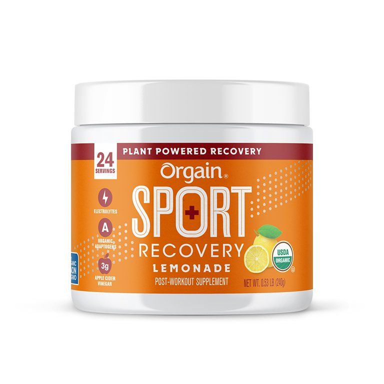 Orgain Organic Sport Recovery Powder, Lemonade, .53 lb - Walmart.com | Walmart (US)