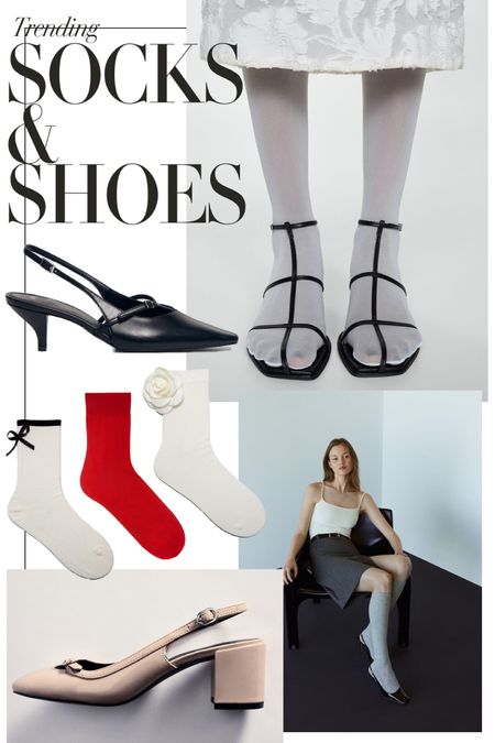 Socks and shoes are such a good trend for this in between sunny then cloudy weather. Here are a few I think go well together 🧦🧦
Sheer socks | Applique socks | Spring outfits | Transitional | buckle slingback | bow socks 

#LTKspring #LTKuk #LTKworkwear