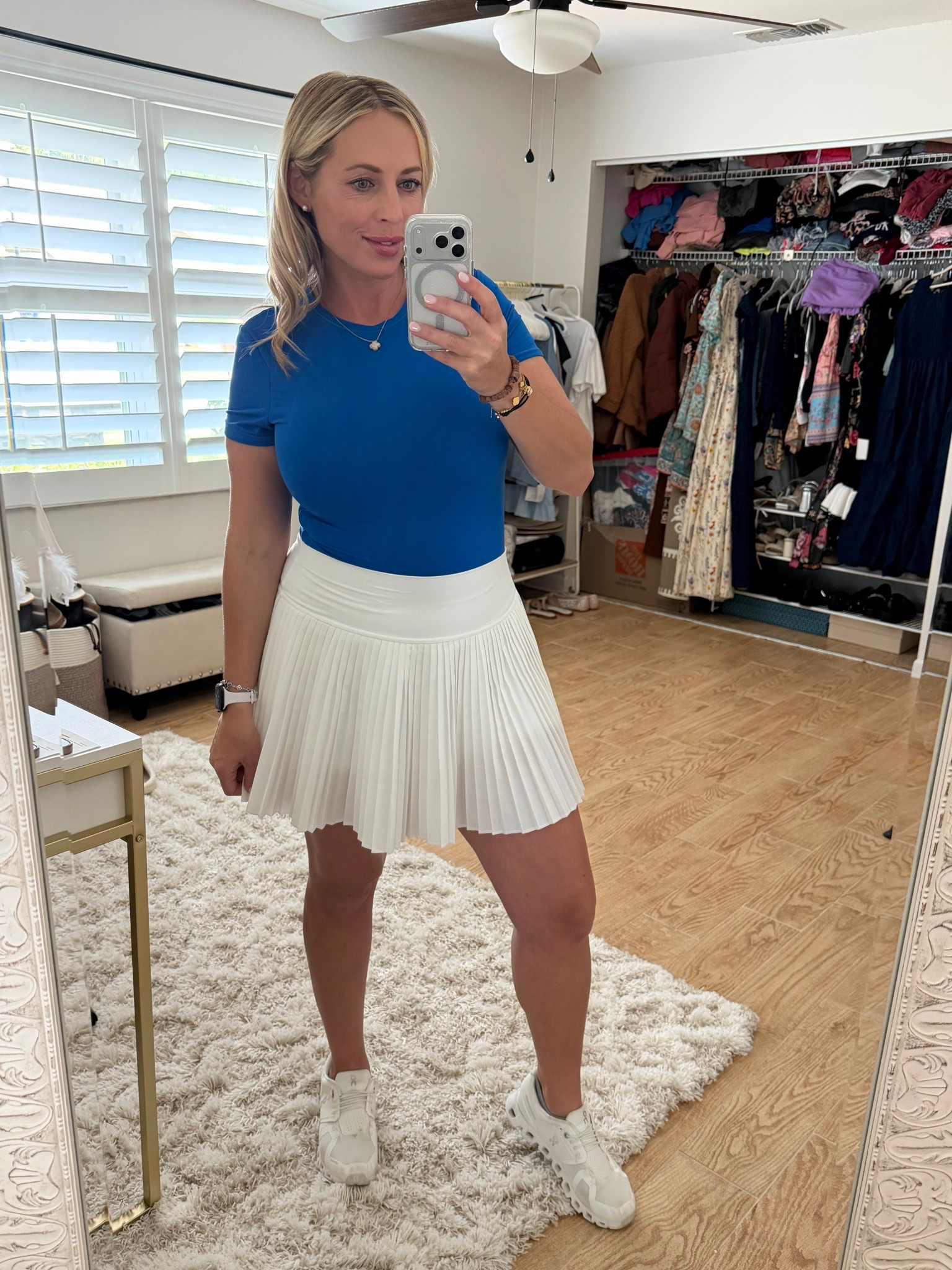 Tennis skirt outfit. 16 weeks pregnant 

#LTKActive #LTKootd #LTKBump