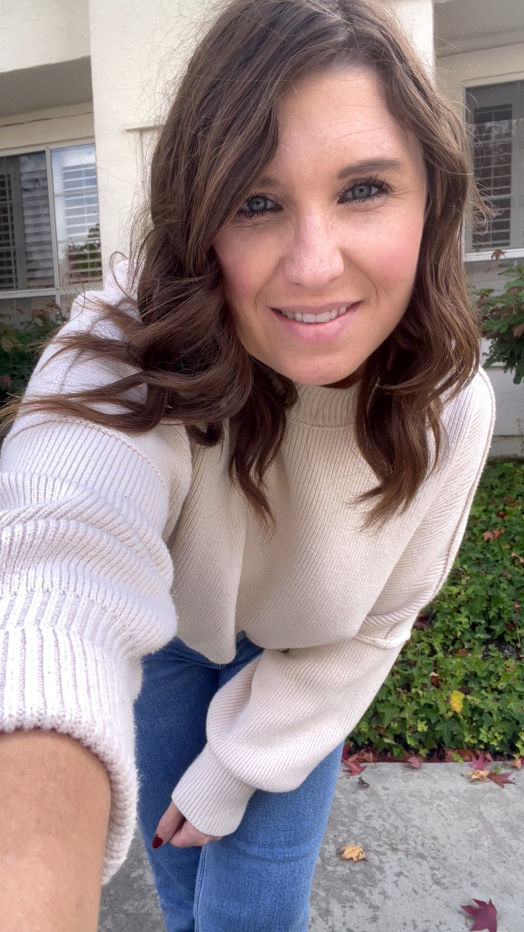 OOTD- love this sweater from @Free People it’s such a staple piece 💙 everything linked in my LTK ✨ @abercrombie @Sam Edelman #fyp #outfitinspo #styletips #everydayfashion #fypシ 

#LTKStyleTip #LTKShoeCrush #LTKFindsUnder100