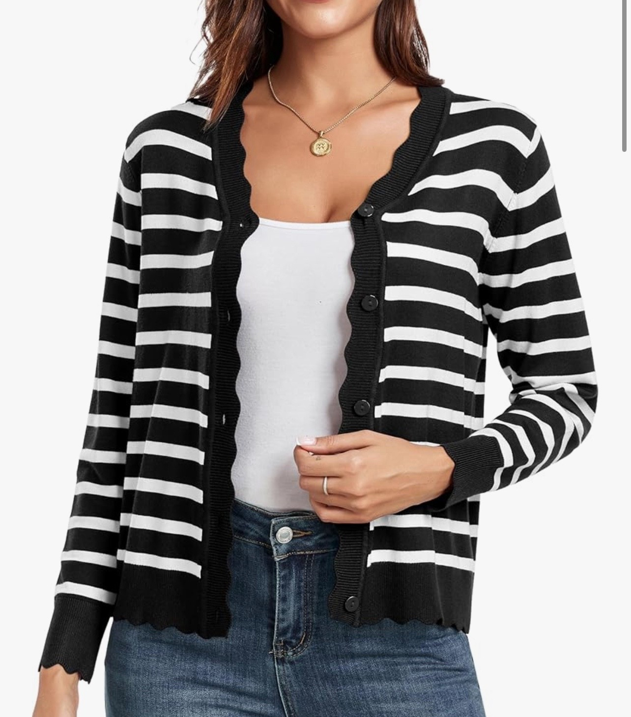 I love a cardigan when the temps drop in the late afternoons. This one has scalloped edges and comes in so many colors! 

#LTKOver40 #LTKStyleTip #LTKFindsUnder50