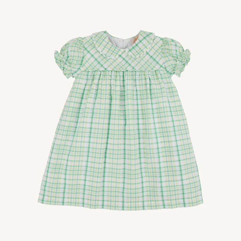 Holly Day Dress - Gibson Island Green and Lake Worth Yellow | The Beaufort Bonnet Company