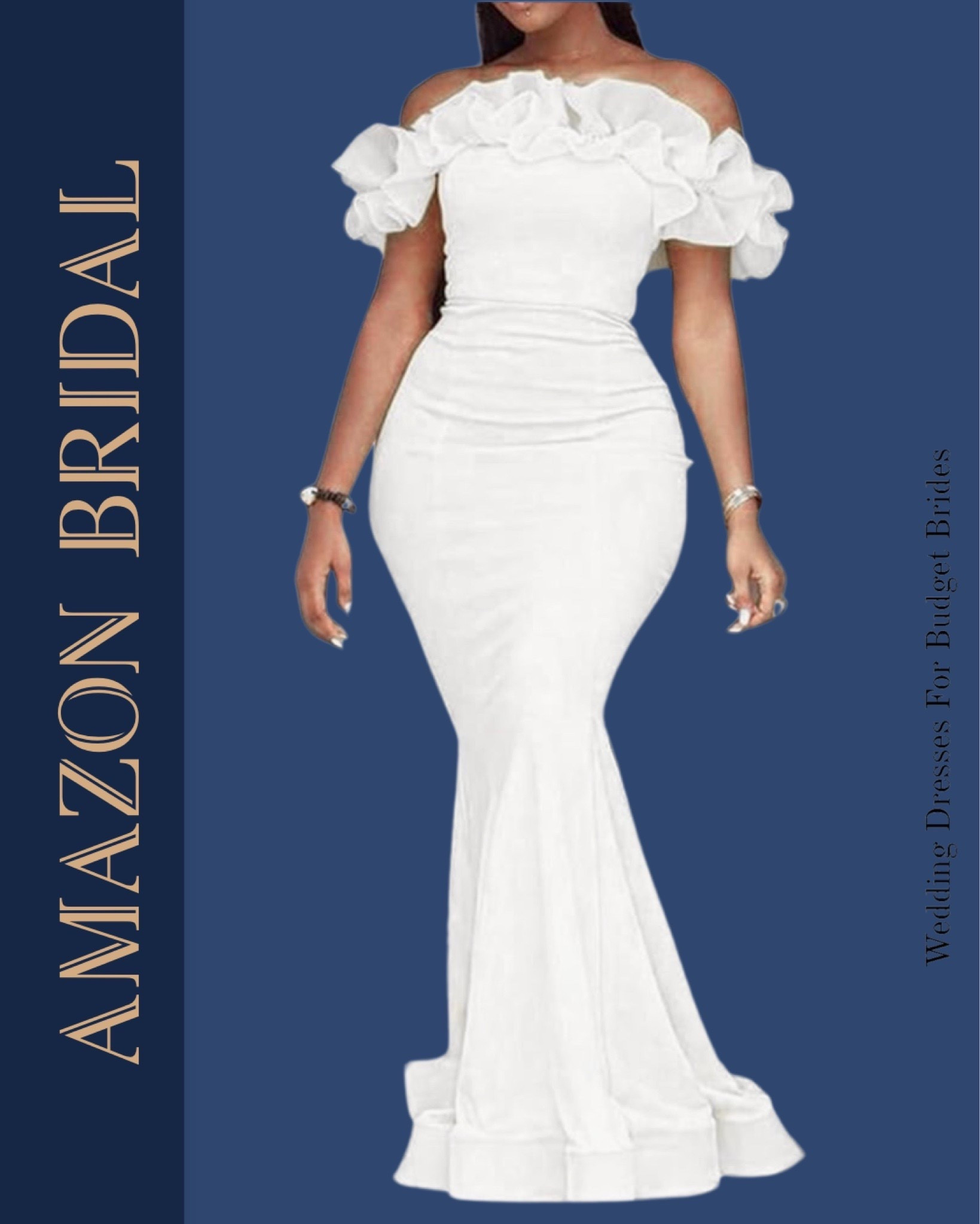Affordable white maxi wedding dress for the bride to be. On Amazon and under $100.

#LTKFindsUnder100 #LTKWedding #LTKSeasonal