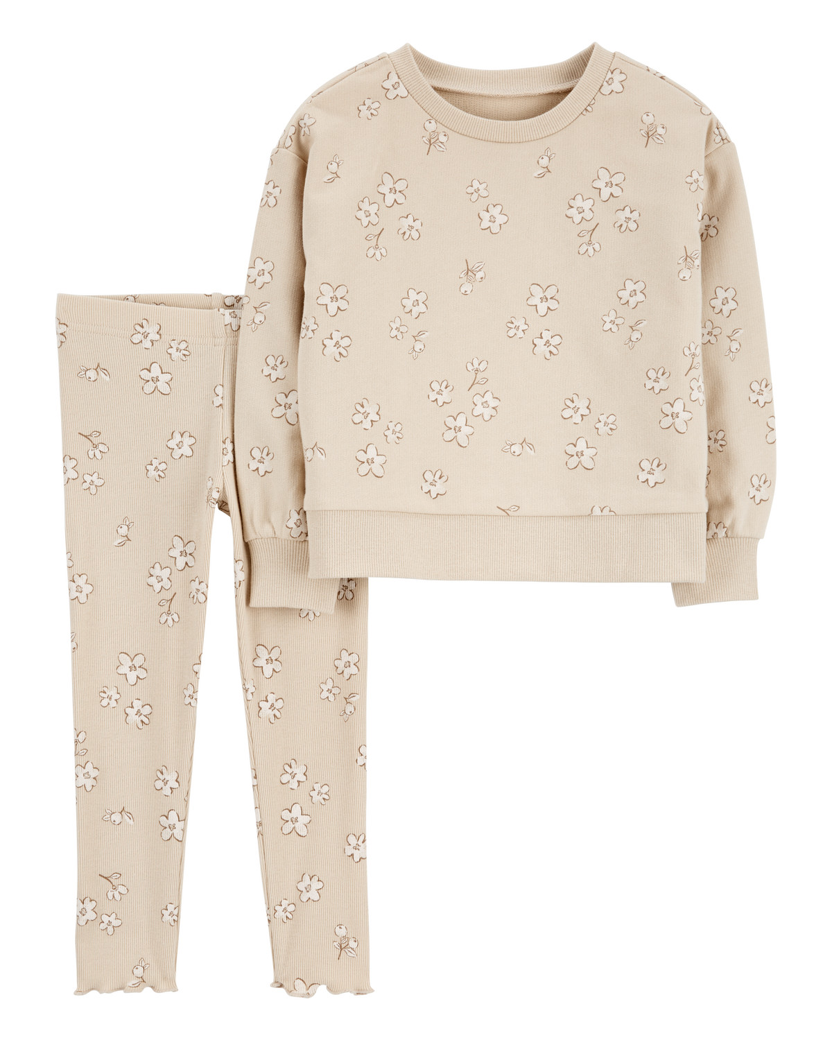Toddler 2-Piece Floral Pullover & Stretch Legging Set | Carter's Inc