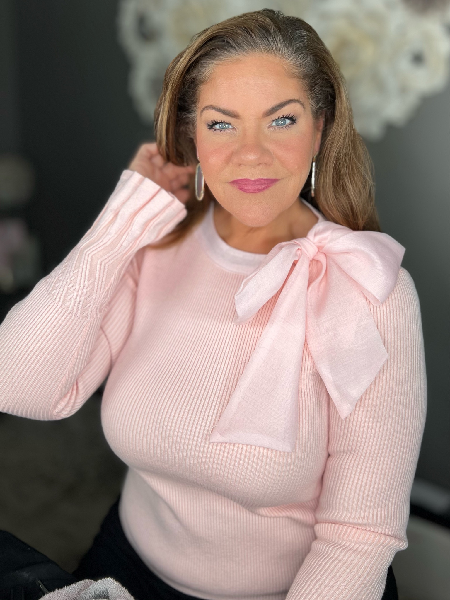 I CAN NOT get enough of this top!  I have the black one too.  And now I’m afraid I need the wine and white ones!  Every time I wear it I get compliments all day! 

I stayed true to size …I’m wearing XL.  It is form fitting, but there’s a lot of stretch to it. I’m 195lbs and 5’9”.  

#LTKplussize #LTKbeauty #LTKstyletip