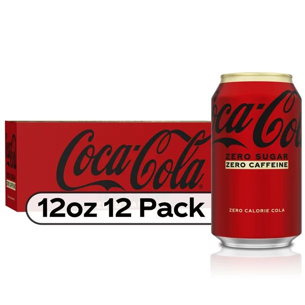 Coca-Cola Zero Sugar, Caffeine Free Soda Pop, 12 fl oz, 12 Pack Cans | Walmart (US)