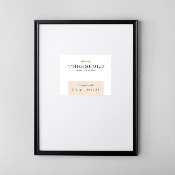18" x 24" Matted to 8" x 10" Gallery Single Image Frame Black - Threshold™ designed with Studio... | Target