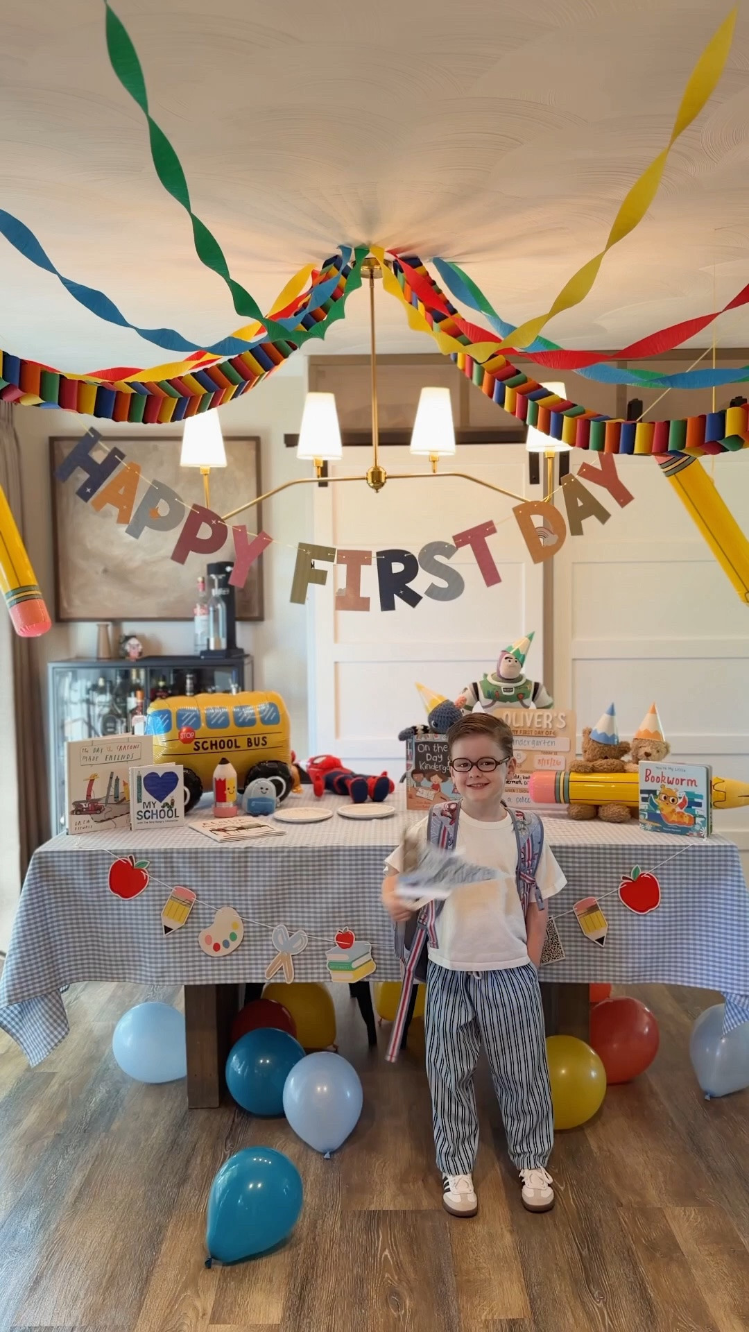 First day of Kinder 🥹 linking everything I used for his first day of school table! ❤️❤️

Back to school, kindergarten, paper chains, Amazon finds, inflatable pencils, back to school decor

#LTKmomlife #LTKSeasonal #LTKKids