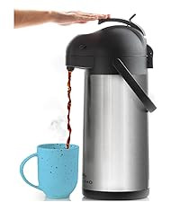Cresimo Coffee Carafe with Pump - 102oz / 3L Airpot 12 Hours Large Hot Water Carafe, Cocoa Dispen... | Amazon (US)