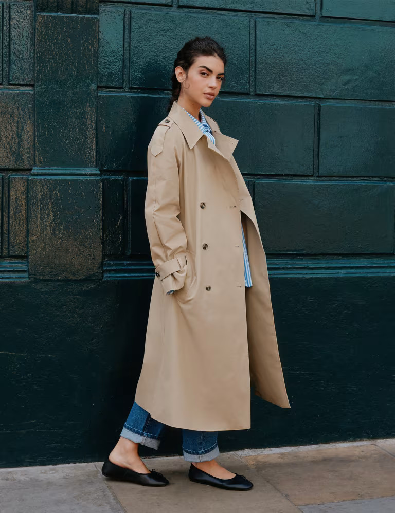 Cotton Rich Tailored Trench Coat | Marks & Spencer (UK)
