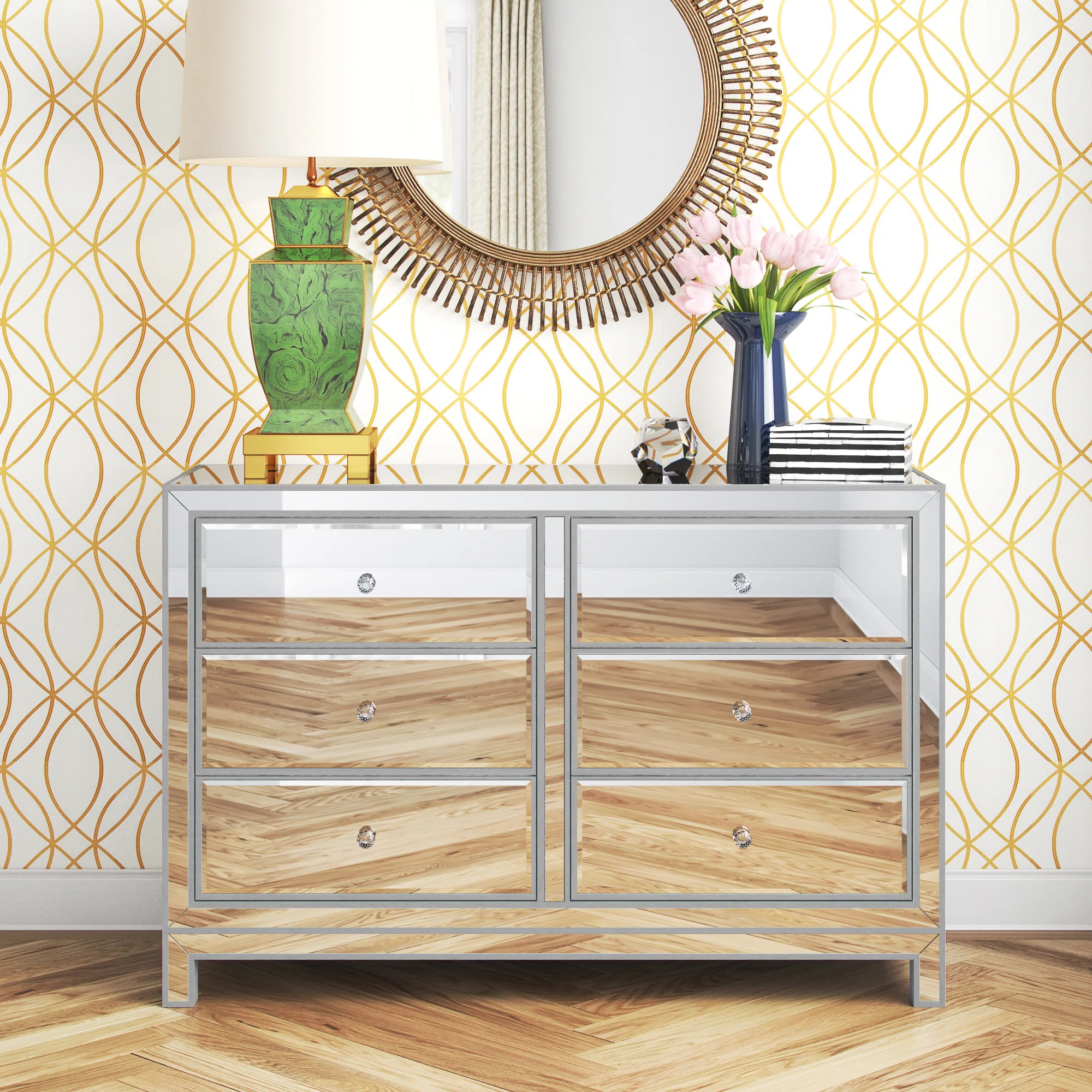 Fairgrove 6 Drawer 48'' W Double Dresser | Wayfair North America