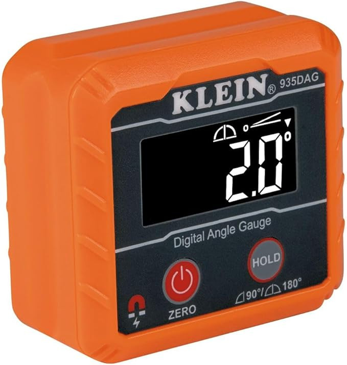 Klein Tools 935DAG Digital Electronic Level and Angle Gauge, Measures 0 - 90 and 0 - 180 Degree R... | Amazon (US)